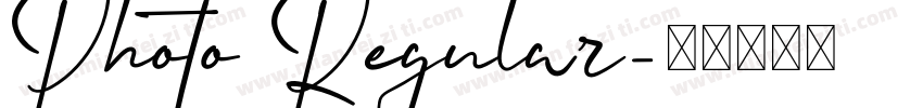 Photo Regular字体转换